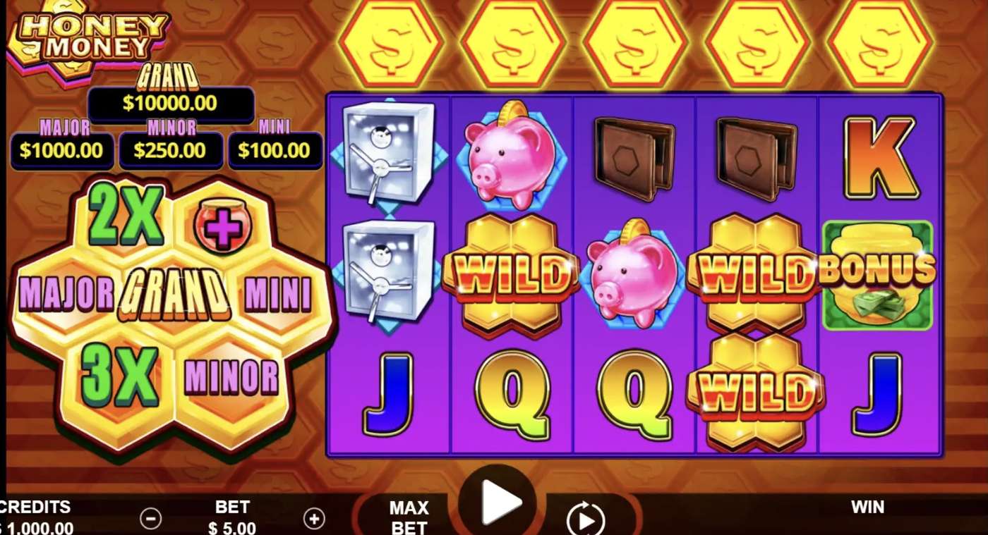 Honey Money: image of main menu