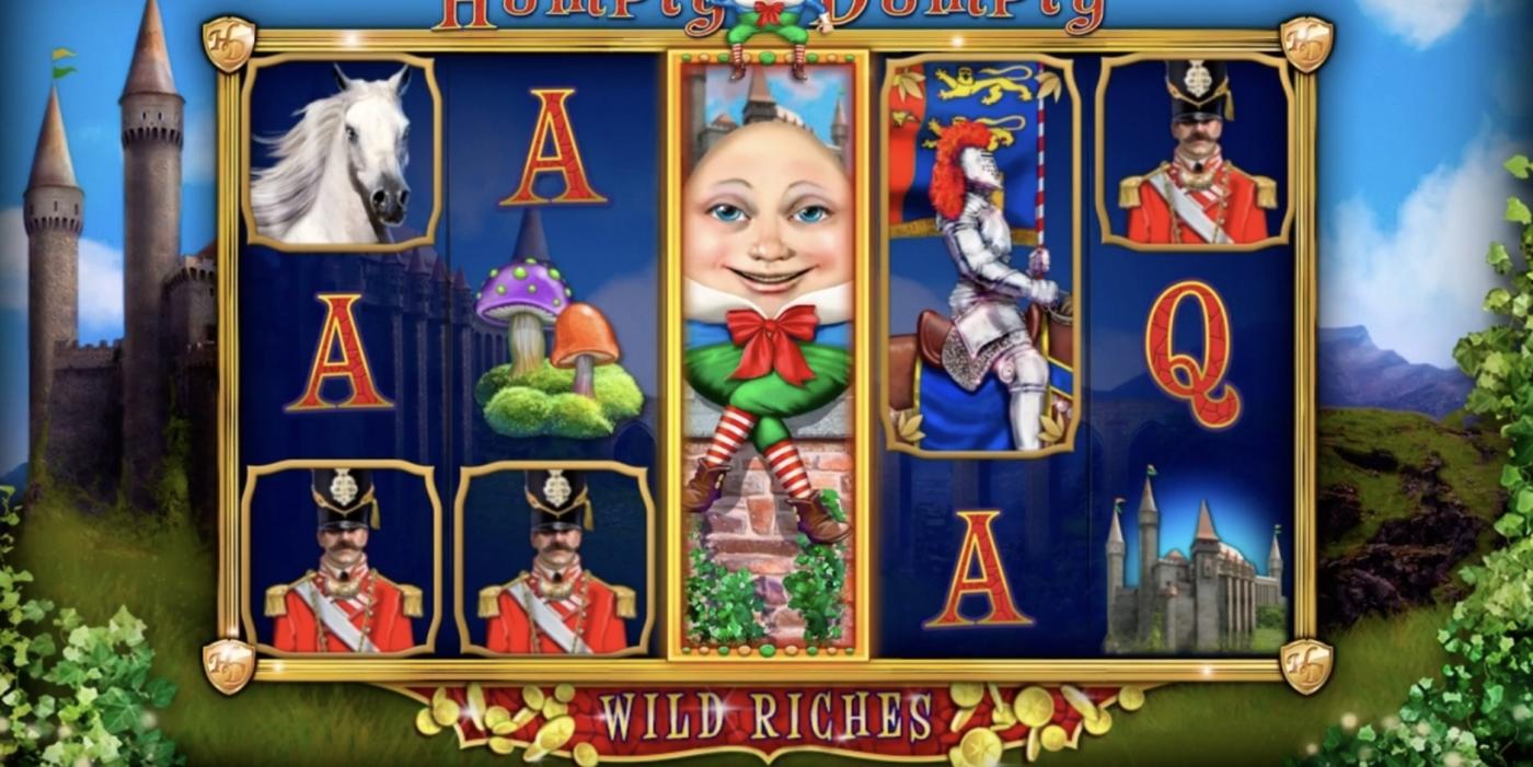 Humpty Dumpty Wild Riches: image of main menu