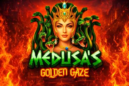 Medusa's Golden Gaze Online Slot Logo