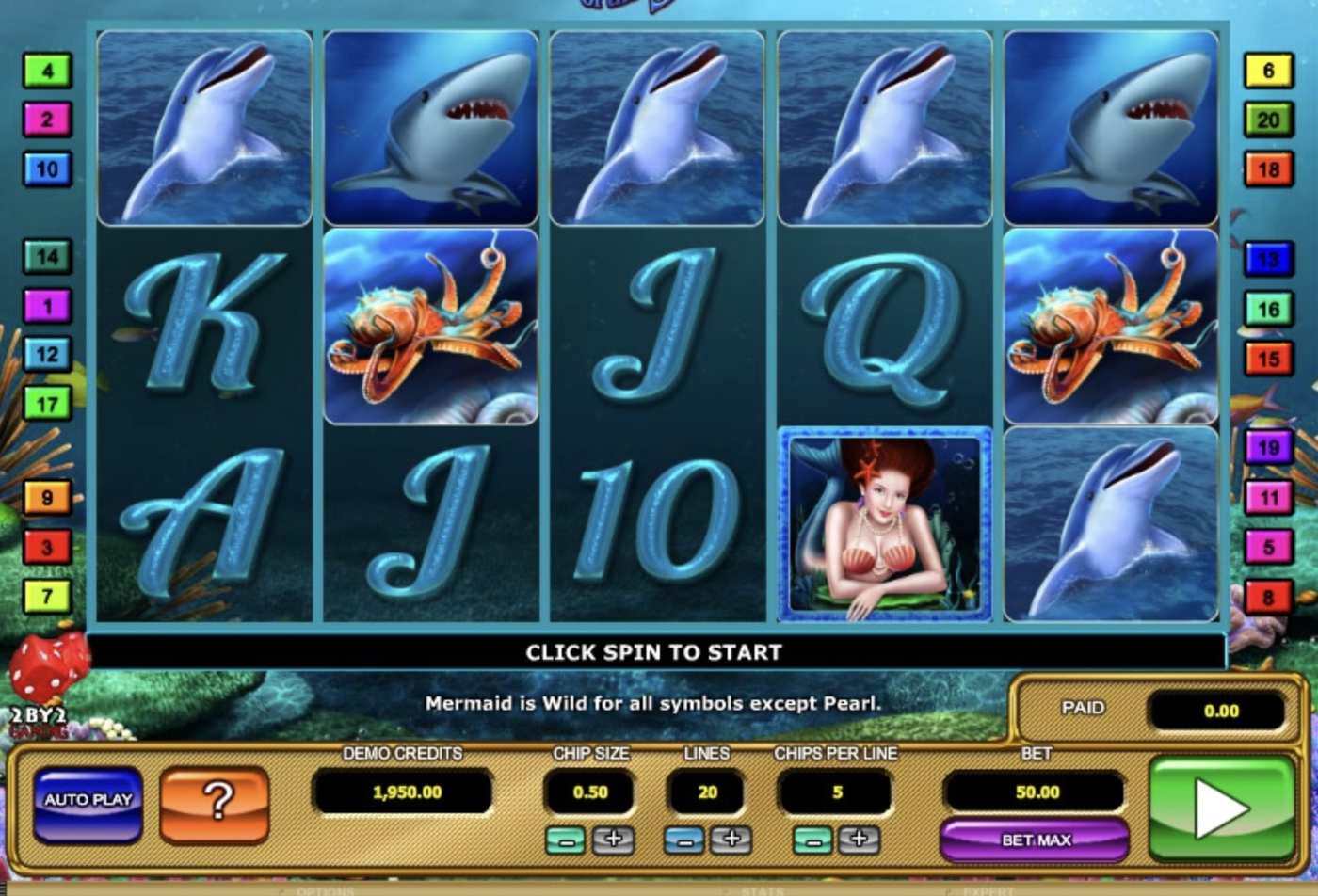 Riches of the Sea: image of main menu