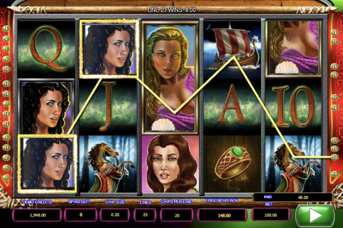 Spell of Odin: image of winning