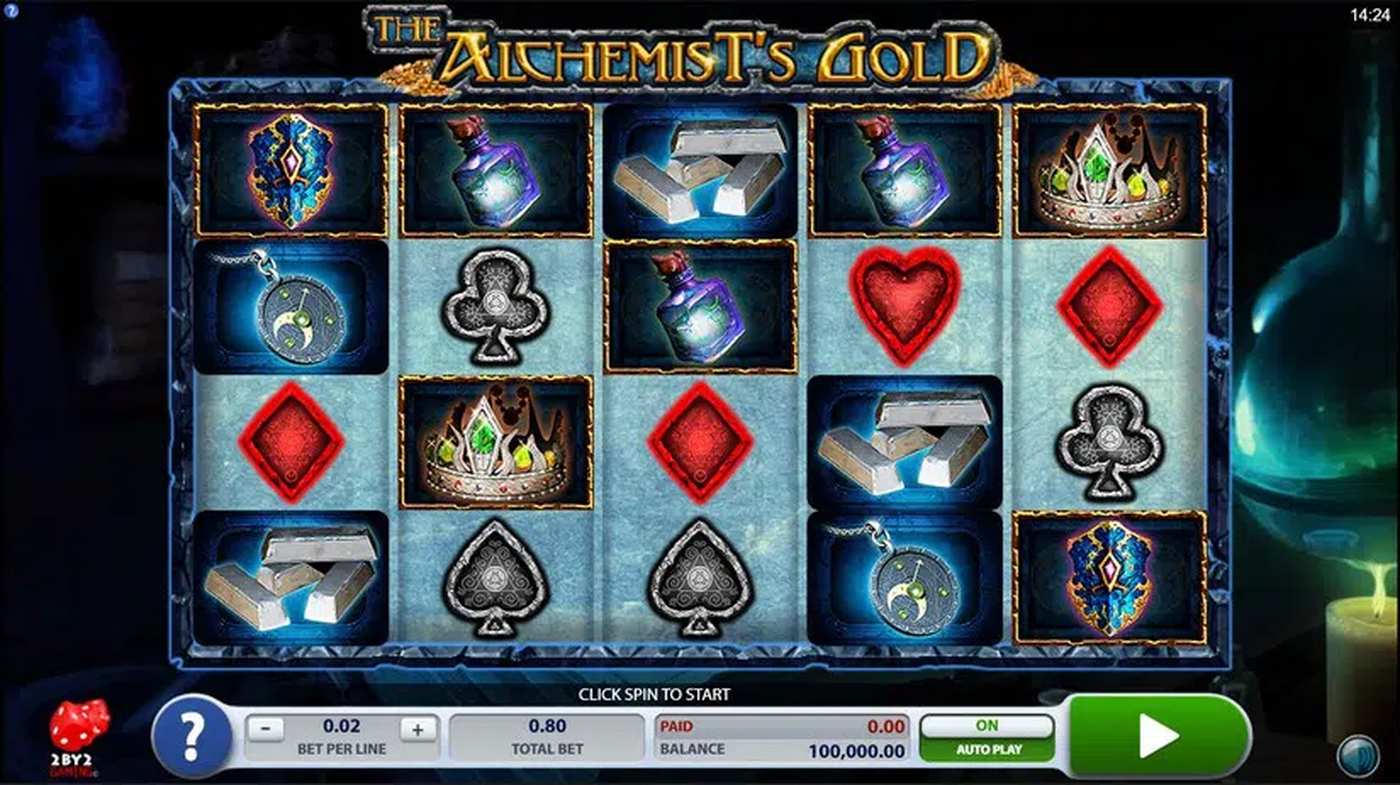 The Alchemist's Gold: image of main menu