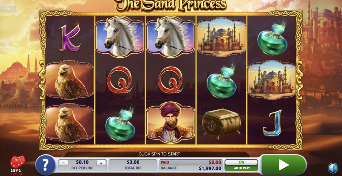 The Sand Princess: image of main menu