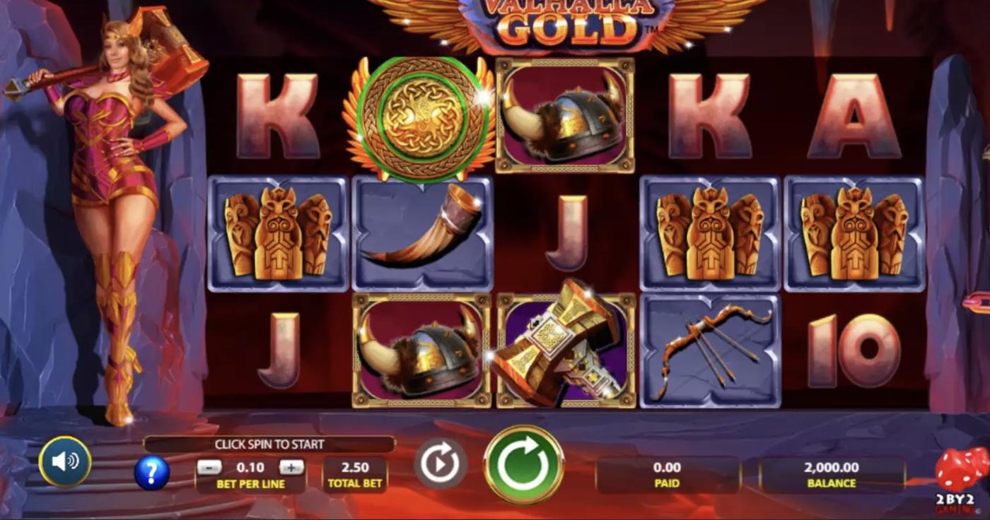 Valhalla Gold: image of main menu