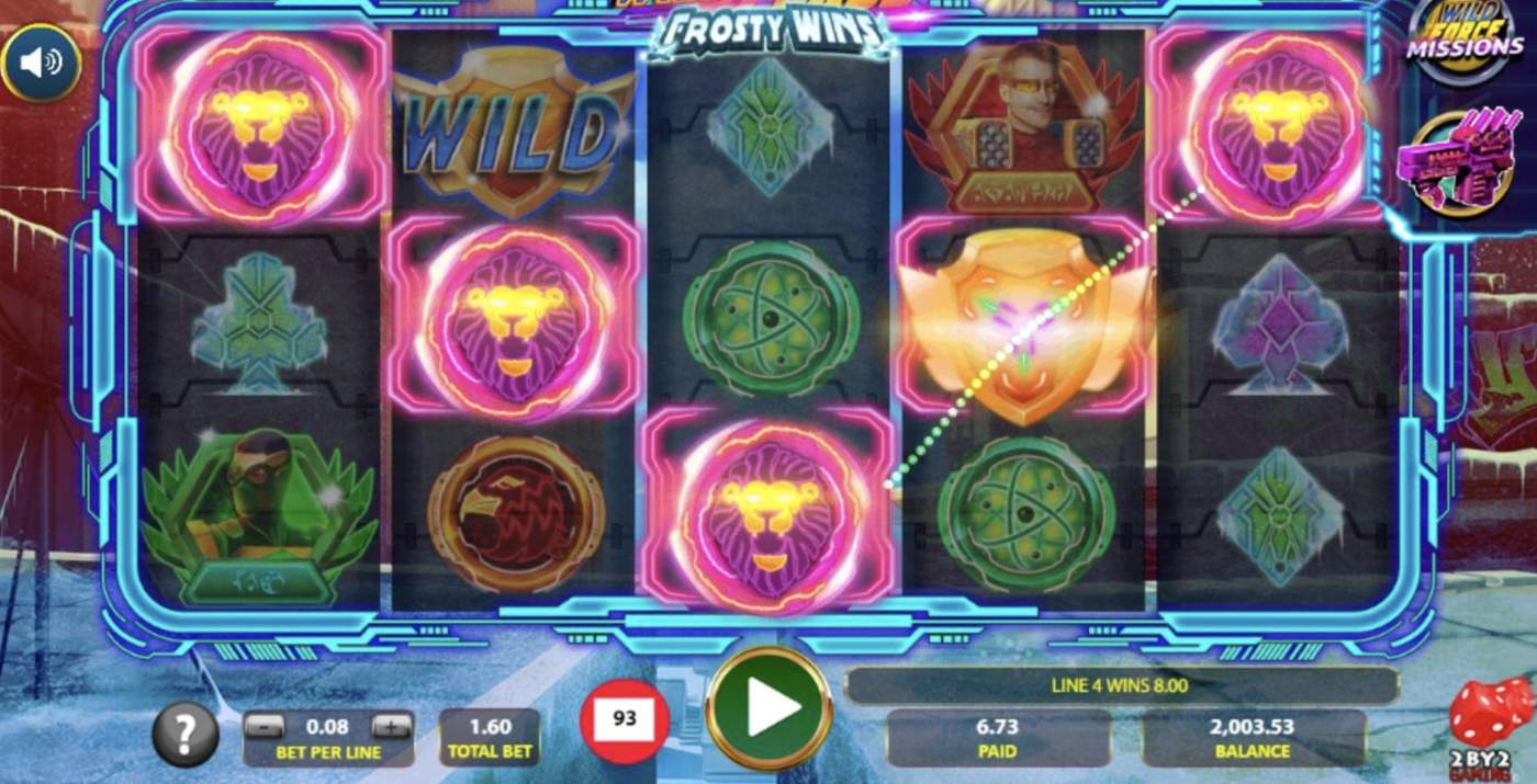 Wild Force Frosty Wins: image of winning