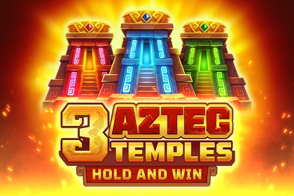 3 Aztec Temples Online Slot Logo