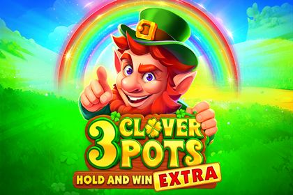 3 Clover Pots Extra Online Slot Logo