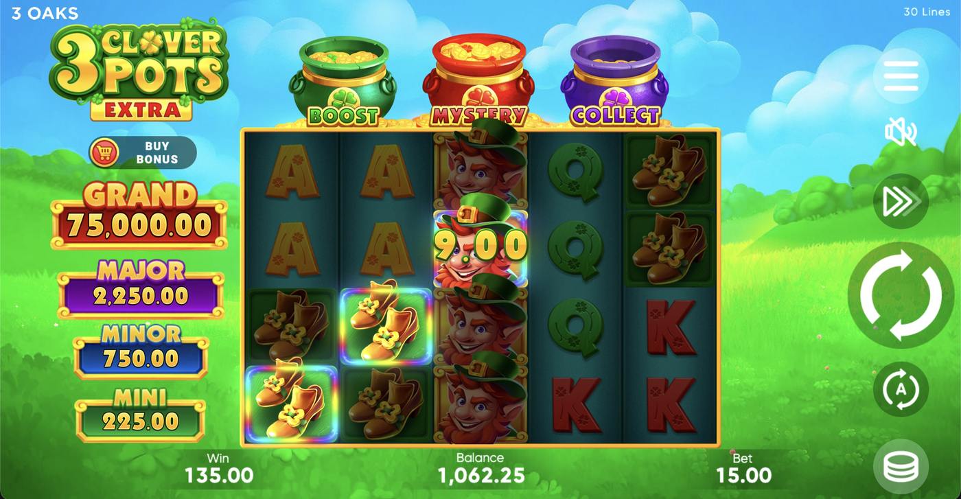 3 Clover Pots Extra: image of winning