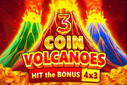 3 Coin Volcanoes Online Slot Logo