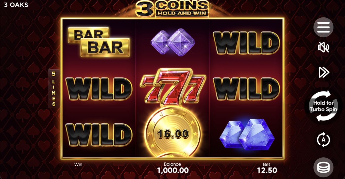 3 Coins: Hold and Win: image of main menu