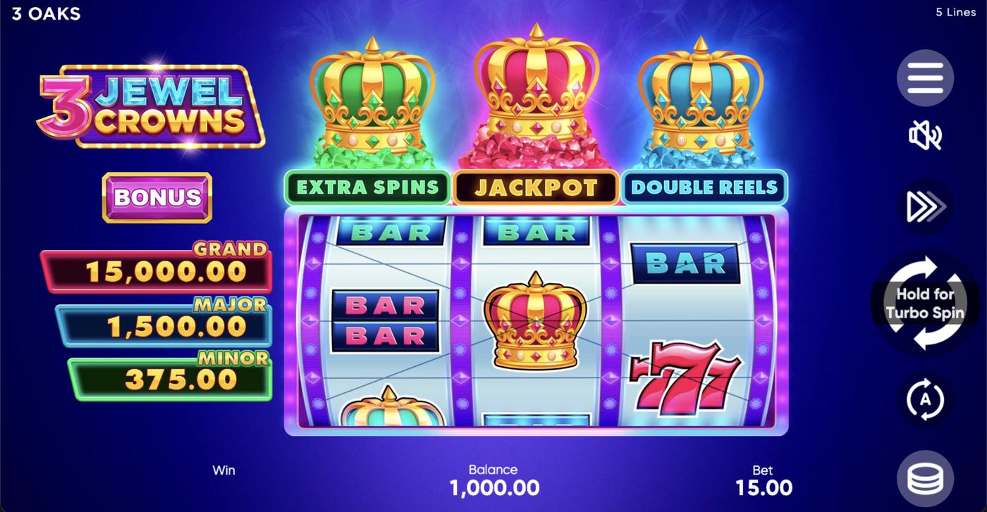 3 Jewel Crowns: image of main menu