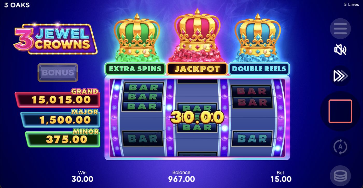 3 Jewel Crowns: image of winning