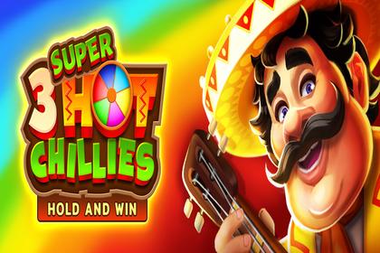 3 Super Hot Chillies: Hold and Win Online Slot Logo