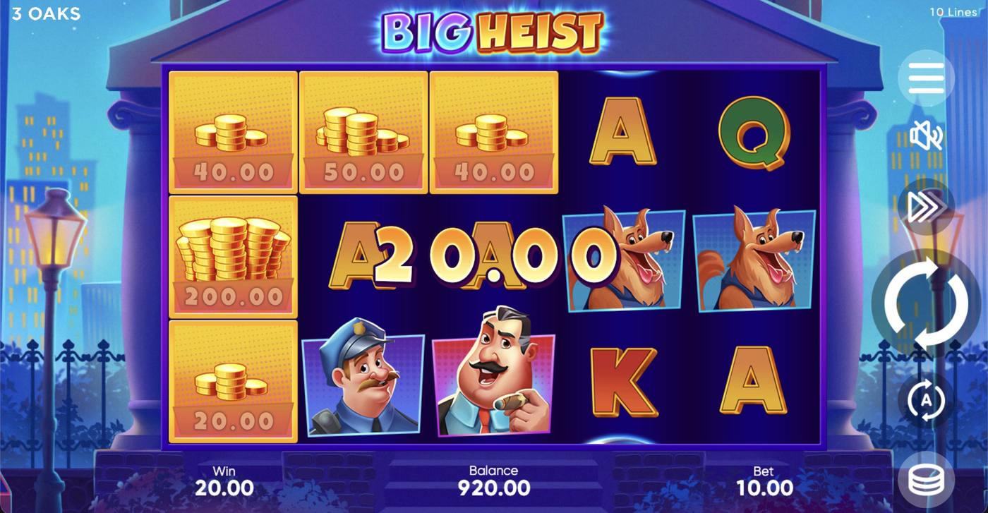 Big Heist: image of winning