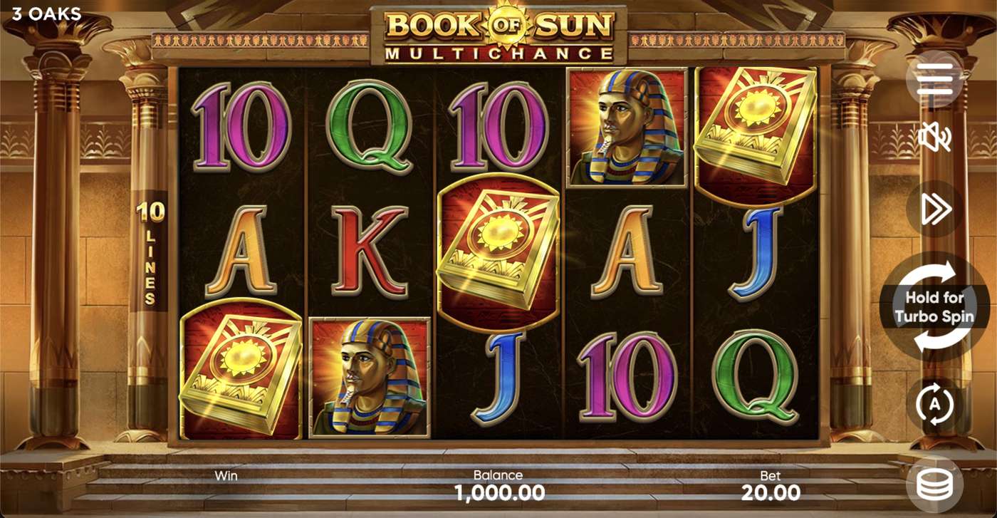 Book of Sun: Multichance: image of main menu