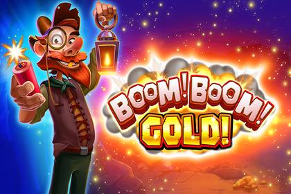 Boom! Boom! Gold! Online Slot Logo