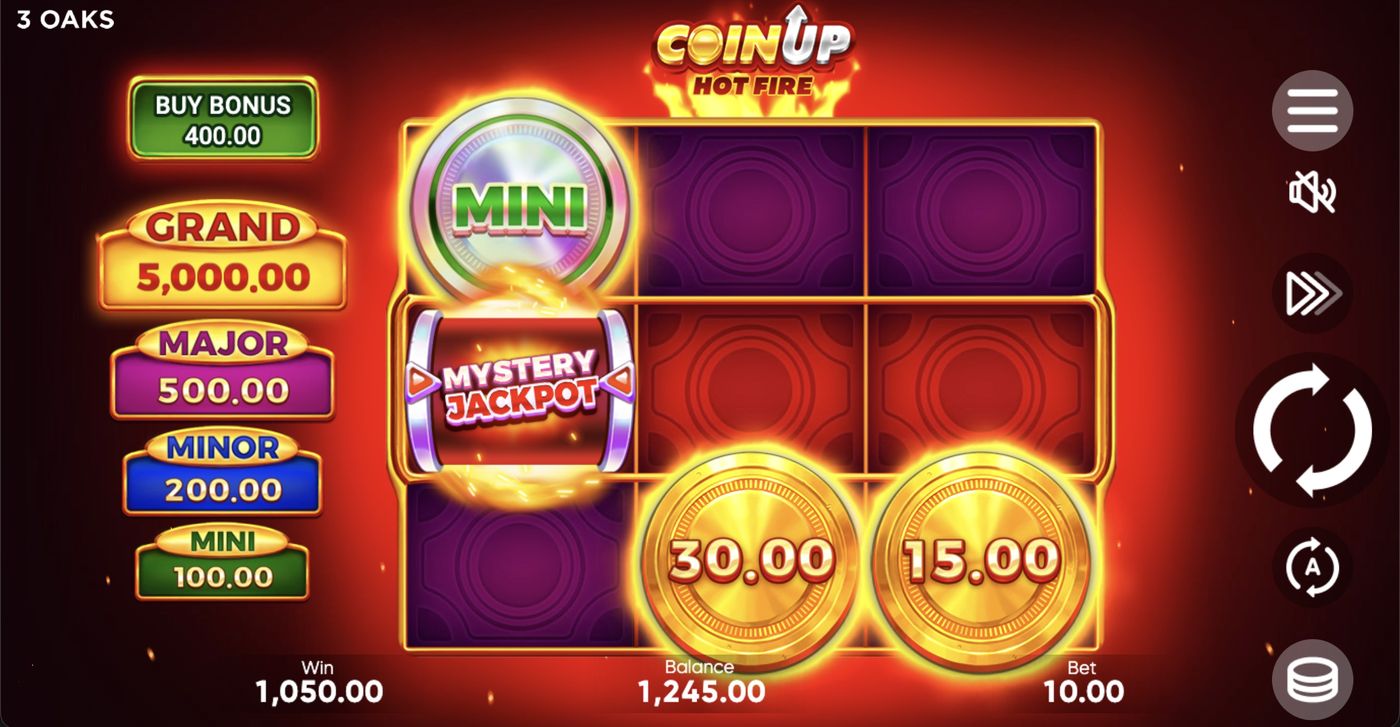 Coin UP: Hot Fire: image of winning