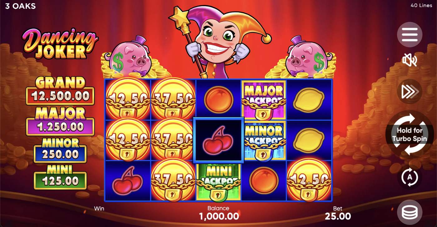Dancing Joker: image of main menu