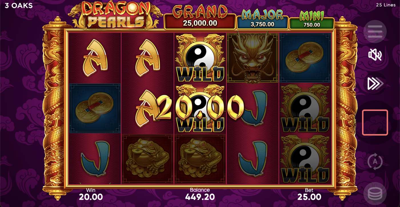 Dragon Pearls: Hold and Win: image of winning
