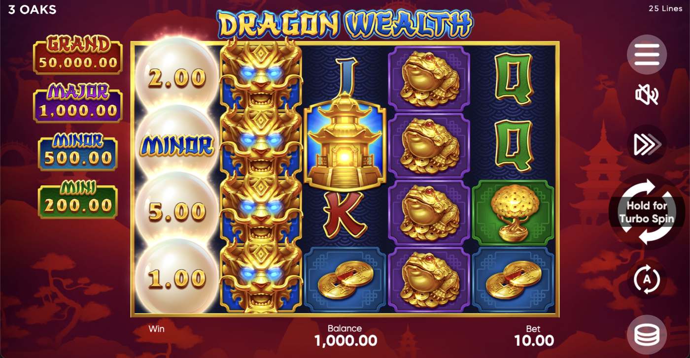 Dragon Wealth: image of main menu