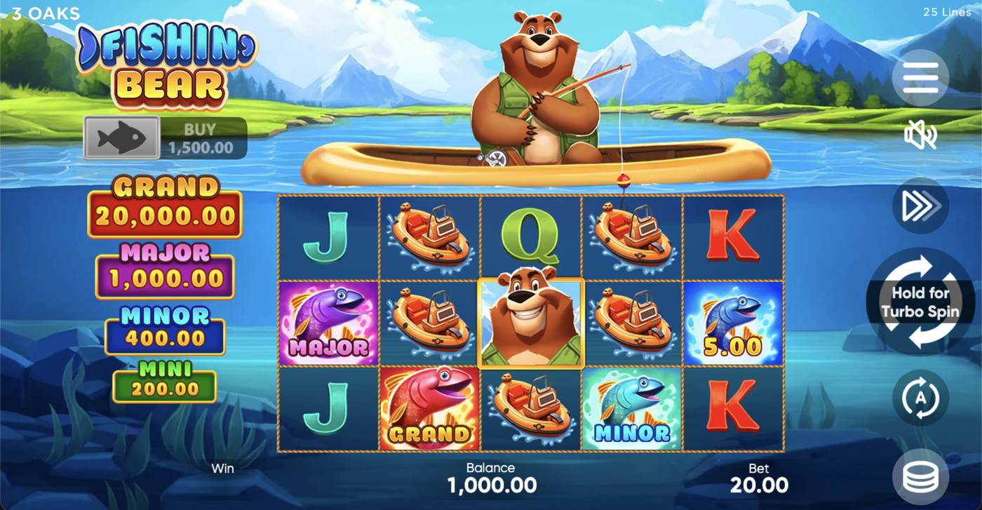 Fishin' Bear: image of main menu