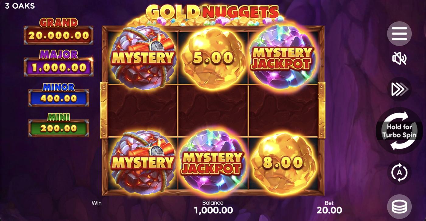 Gold Nuggets: image of main menu
