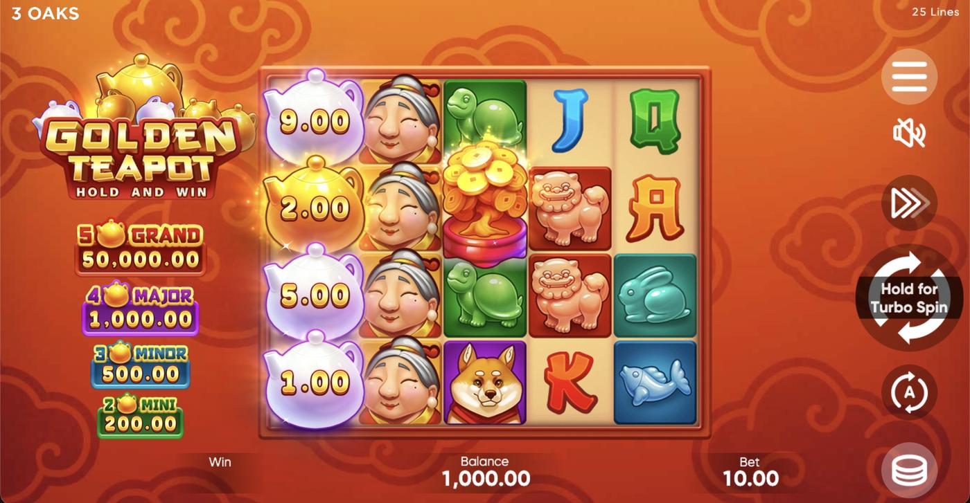 Golden Teapot: image of main menu