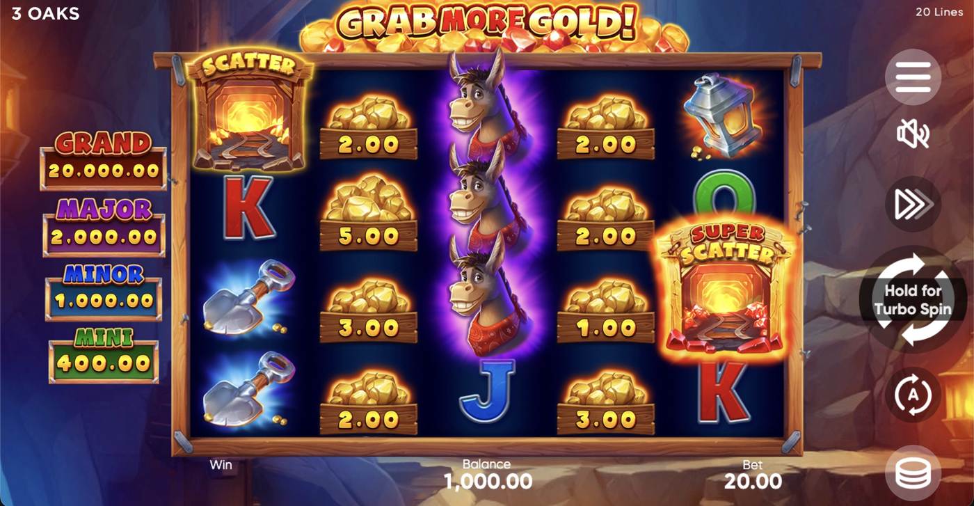 Grab More Gold!: image of main menu