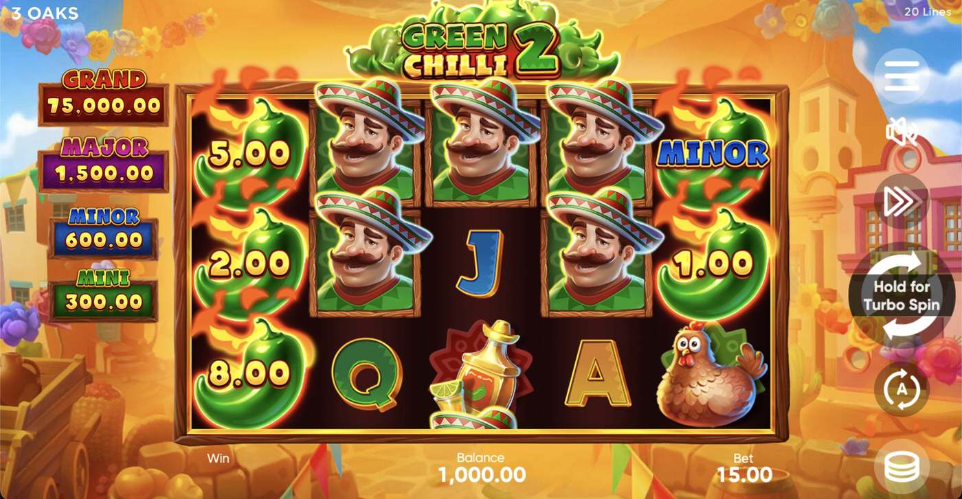 Green Chilli 2: image of main menu
