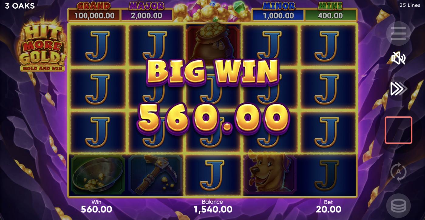 Hit More Gold!: image of winning
