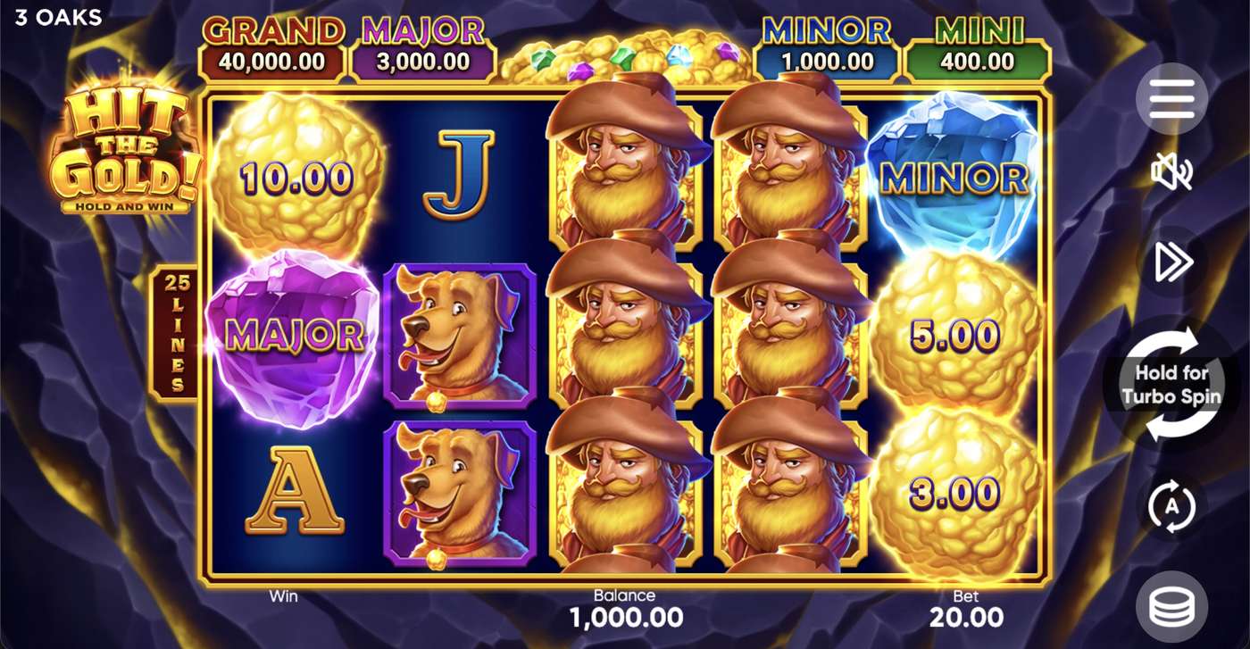 Hit the Gold!: image of main menu