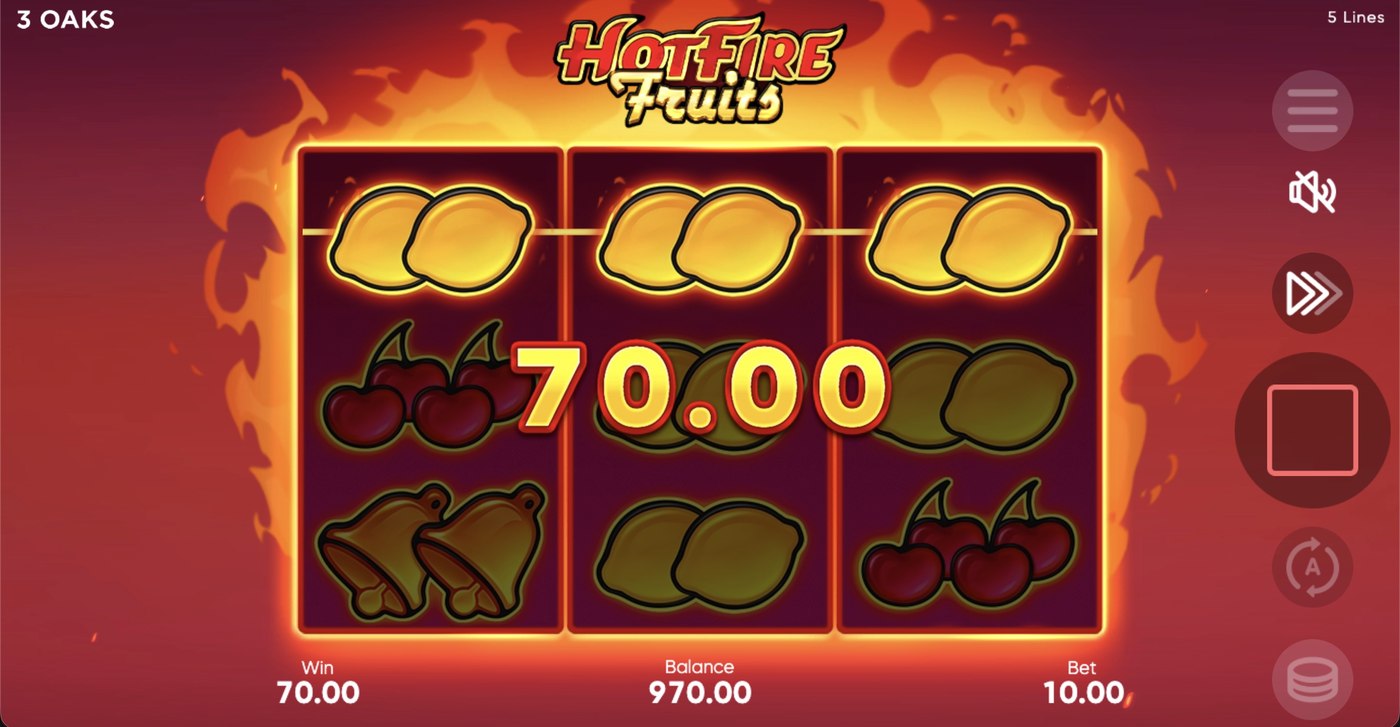Hot Fire Fruits: image of winning