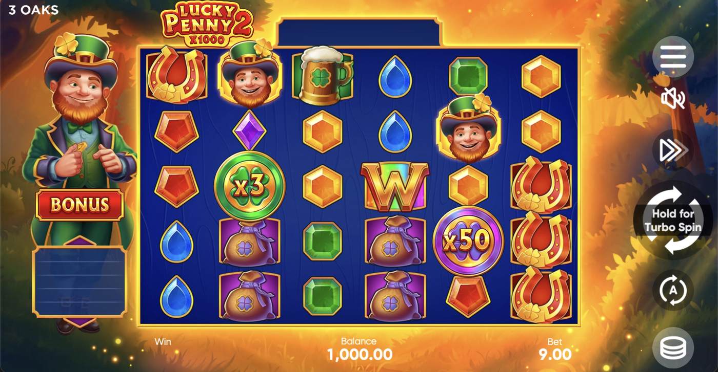Lucky Penny 2: image of main menu