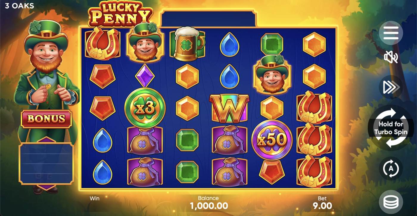 Lucky Penny: image of main menu