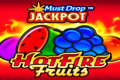 Must Drop Jackpot Hot Fire Fruits Online Slot Logo