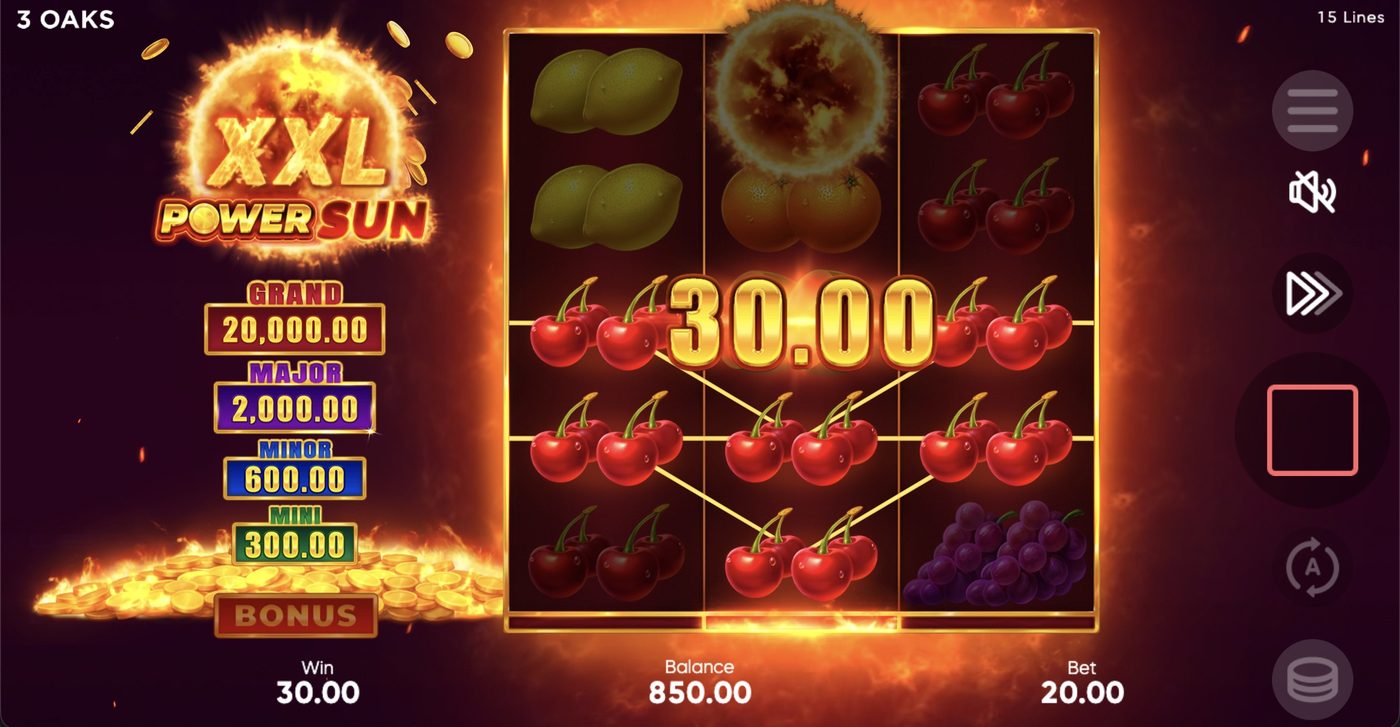 Power Sun XXL: image of winning
