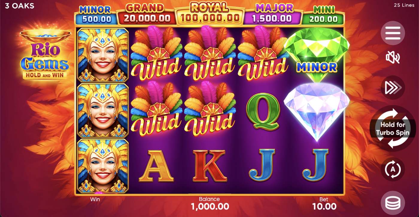 Rio Gems: image of main menu