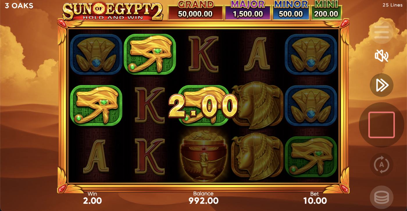 Sun of Egypt 2: image of winning