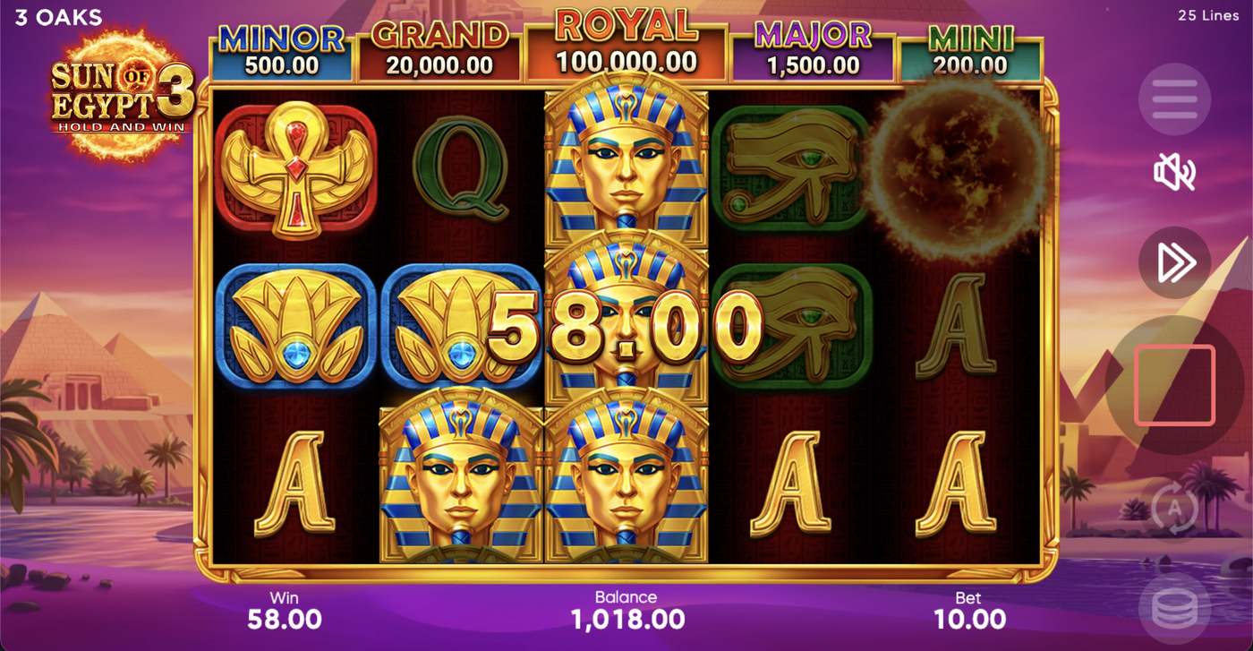 Sun of Egypt 3: image of winning