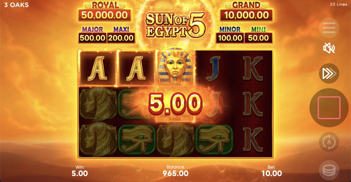 Sun of Egypt 5: image of winning