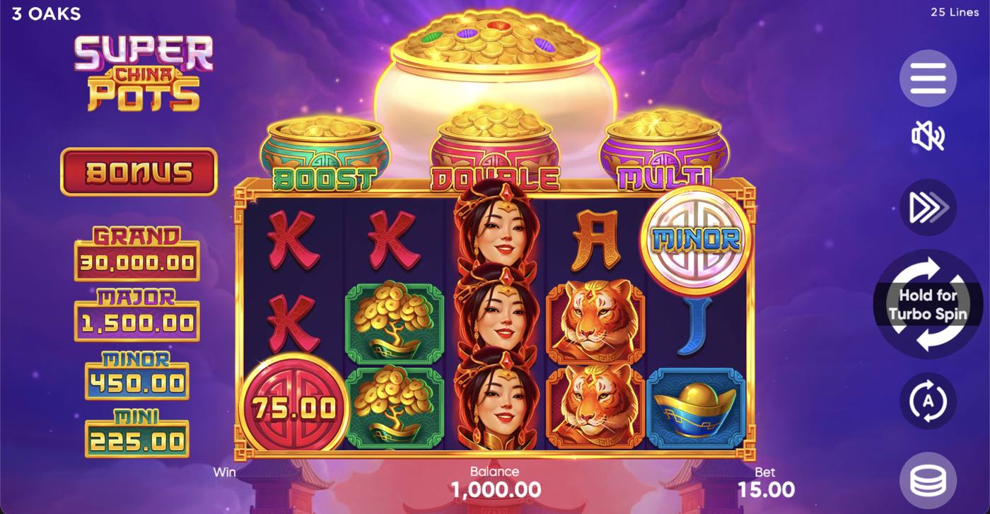 Super China Pots: image of main menu