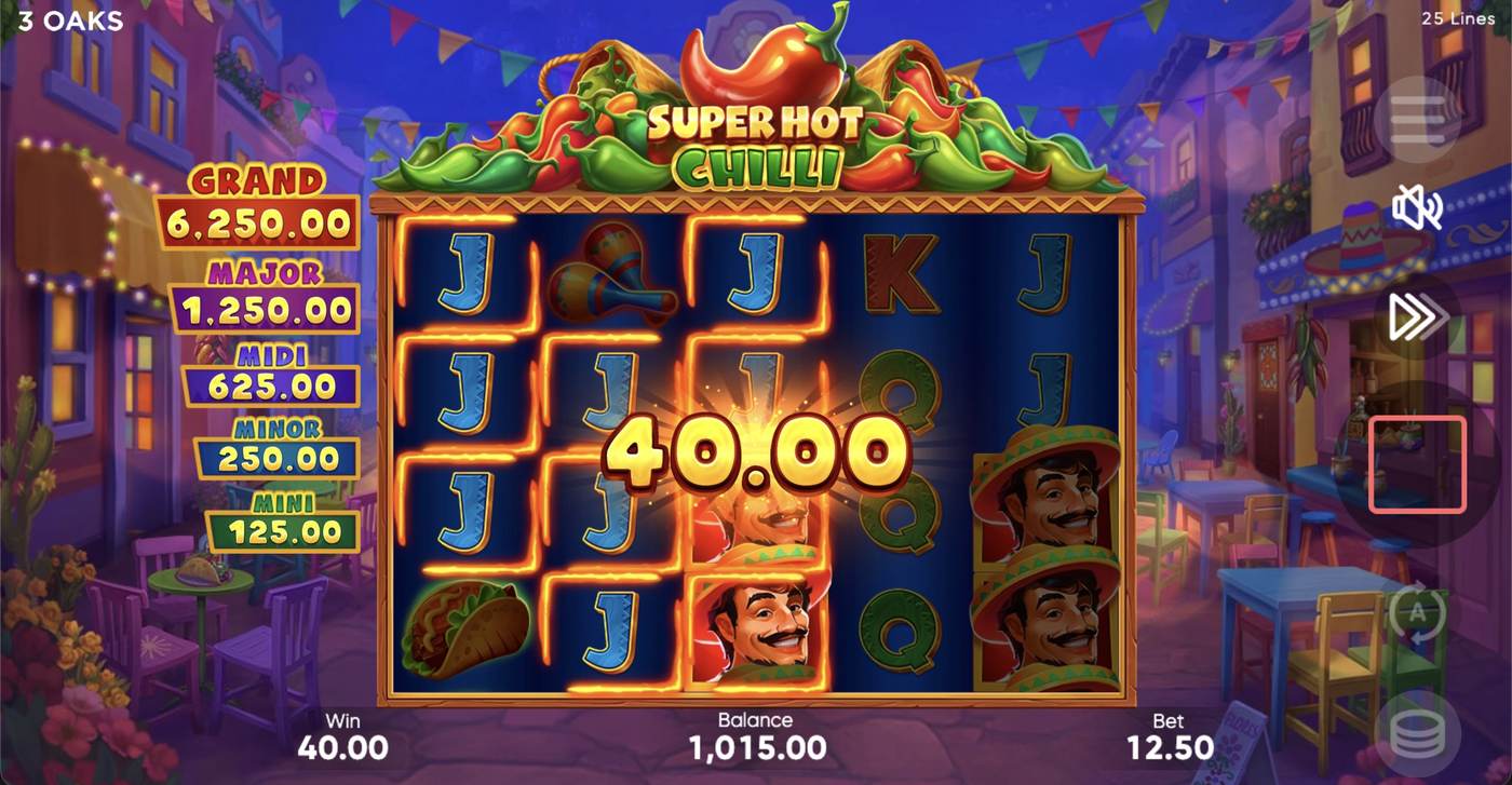 Super Hot Chilli: image of winning