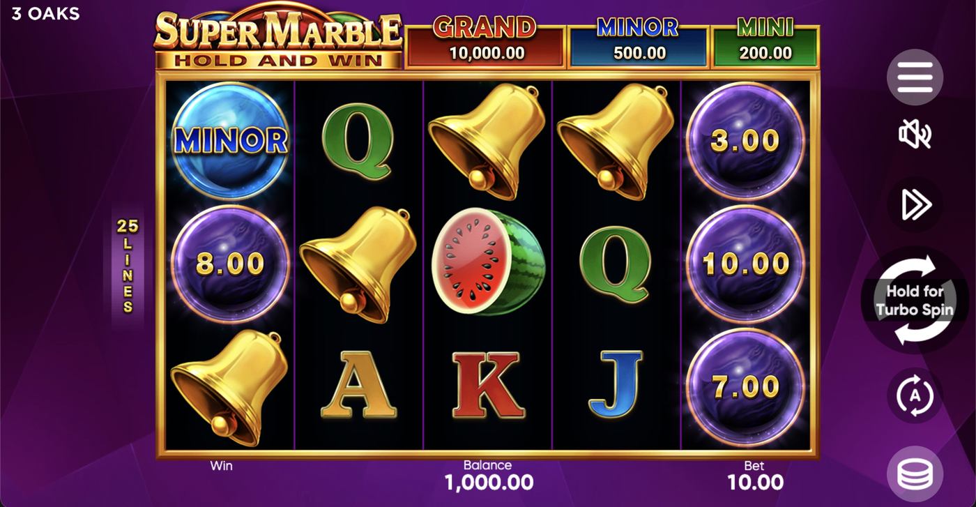 Super Marble: image of main menu