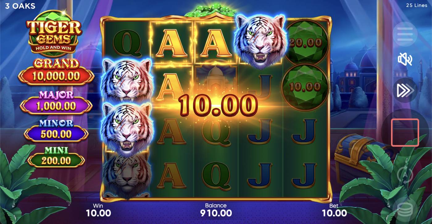 Tiger Gems: image of winning