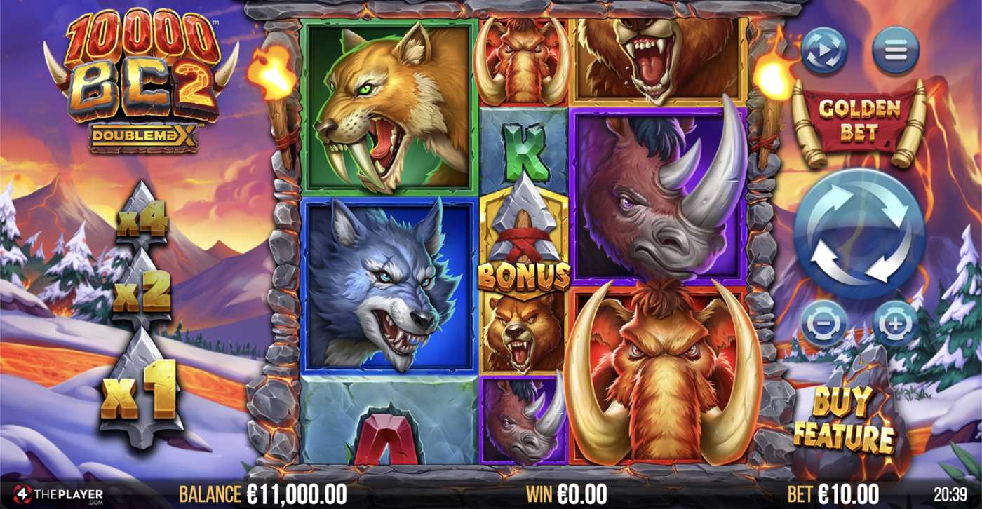 10,000 BC 2 DoubleMax: image of main menu