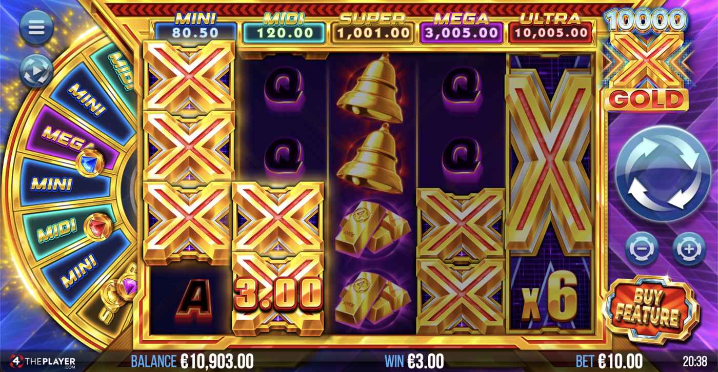 10000 X Gold: image of winning
