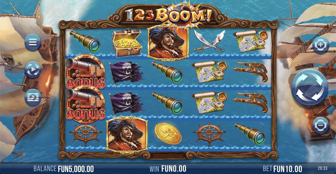 123 Boom!: image of main menu