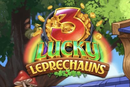 3 Lucky Leprechauns Online Slot Logo