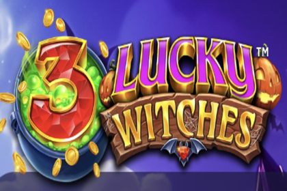 3 Lucky Witches Online Slot Logo