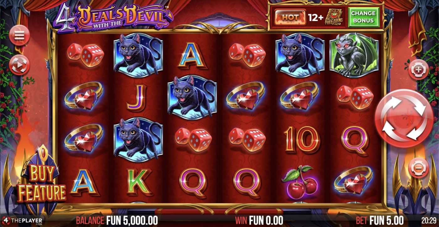 4 Deals With The Devil: image of main menu